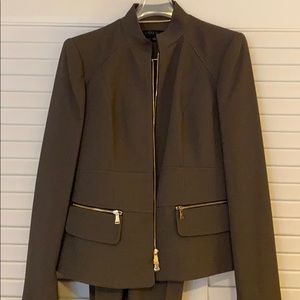 Anne Klein Moss Khaki Suit